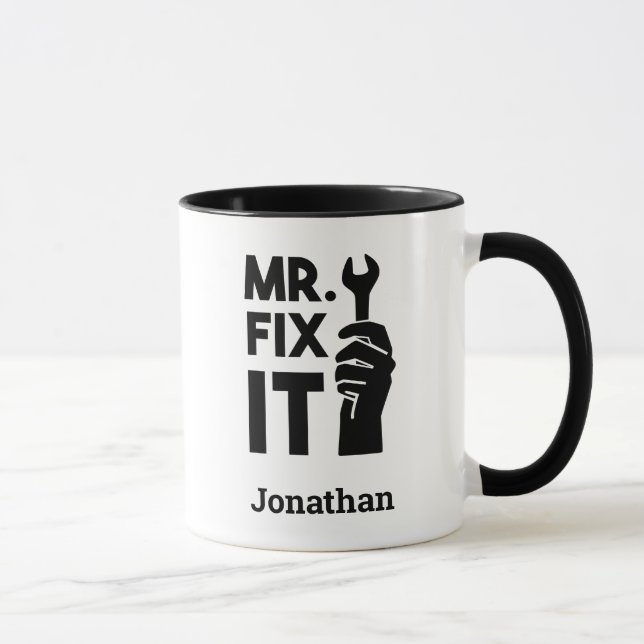 Taza Llave personalizada Mr. Fix It (Derecha)