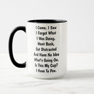 Taza Llegué Vi Olvidé Qué Estaba Haciendo Gracioso
