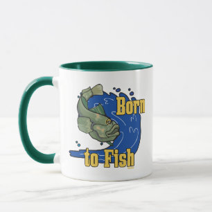 Taza Llevado pescar la camiseta de la pesca