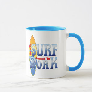 Taza Llevado practicar surf