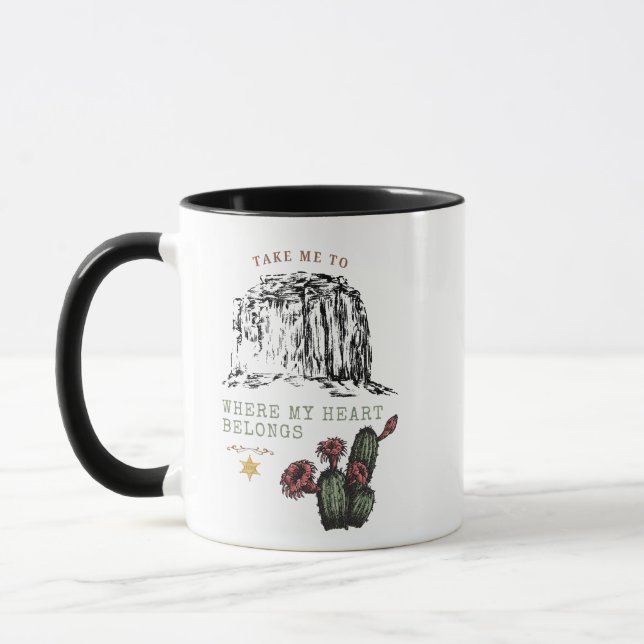 Taza Llévame a donde pertenece mi corazón (Izquierda)