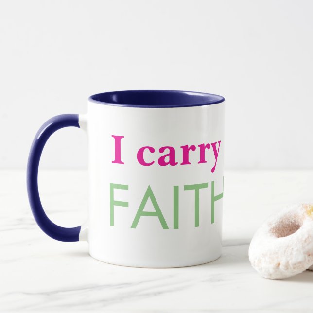 Taza "Llevo Fe" (Con donut)