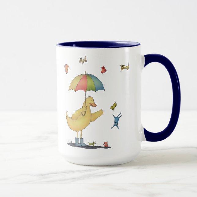 Taza Lluvia de gatos y perros Mug (Derecha)