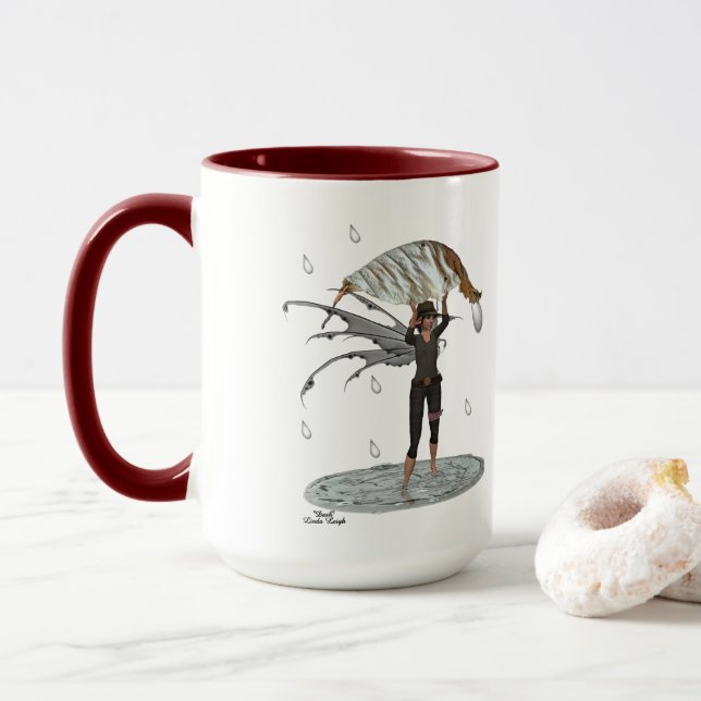 Taza Lluvia De Niño Con Café De Hojas (Con donut)
