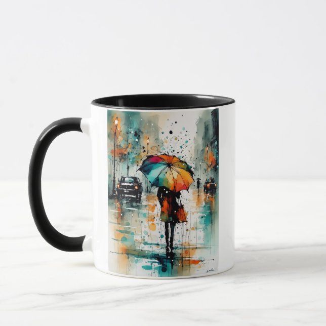 Taza Lluvia Veraniega En La Ciudad 2 (Izquierda)