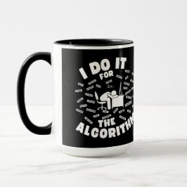 Taza Lo Hago Para El Fondo Negro Algoritmo