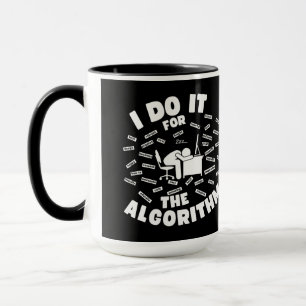 Taza Lo Hago Para El Fondo Negro Algoritmo