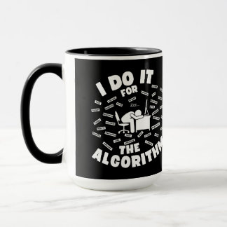 Taza Lo Hago Para El Fondo Negro Algoritmo