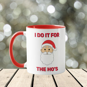 Taza Lo Hago Por Las Putas Santa Claus Malvado Blanco