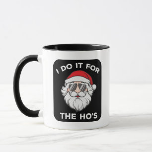 Taza Lo Hago Por Las Putas Santa Navidad Divertida