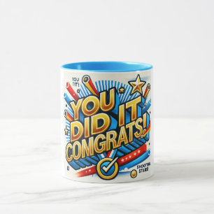 Taza Lo Hiciste Mug Logro Felicitaciones Mug