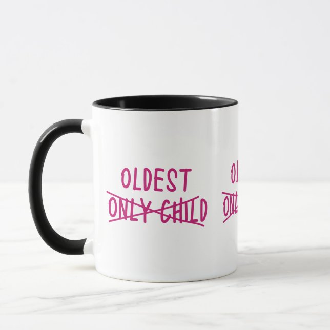 Taza Lo más viejo con sólo un niño cruzado (Izquierda)