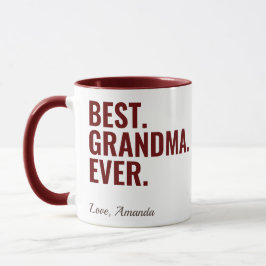 Taza Lo mejor. Abuela. Nunca. Mug fotográfico del Día d