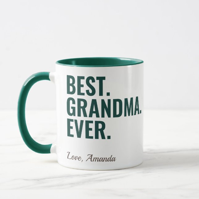 Taza Lo mejor. Abuela. Nunca. Mug fotográfico del Día d (Izquierda)