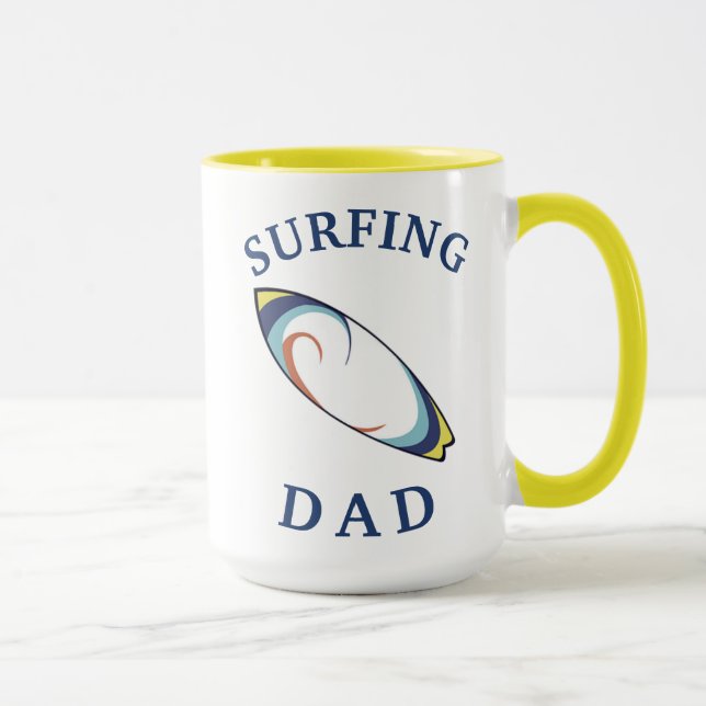 Taza ¡Lo mejor de "PAPÁ SURFING"!Día del Padre (Derecha)
