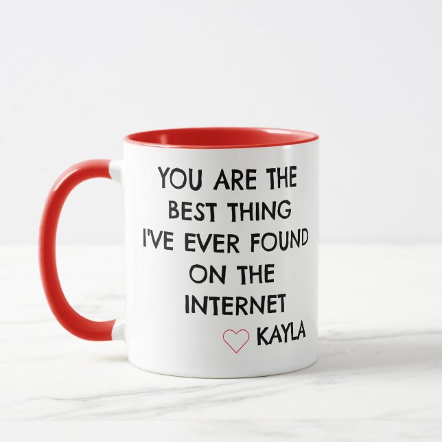 Taza Lo mejor que he encontrado en Internet (Izquierda)