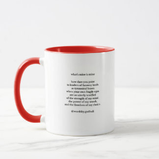 Taza "Lo que es mío" Mug