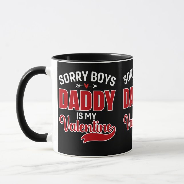 Taza Lo siento niños papá es mi San Valentín (Izquierda)