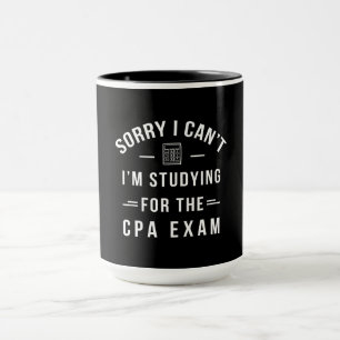 Taza Lo siento, no puedo estudiar el regalo gracioso de