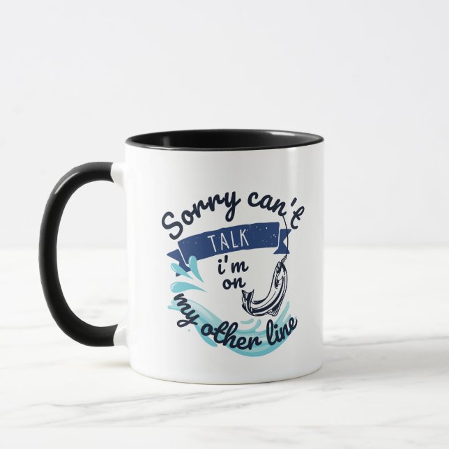 Taza Lo siento, no puedo hablar. Estoy en mi otra línea (Izquierda)