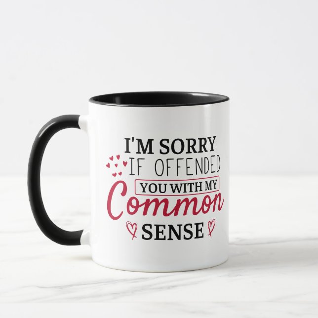 Taza Lo siento si te ofendí, es gracioso decir café (Izquierda)