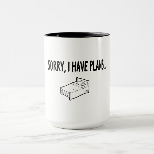 Taza Lo siento, tengo planes (Centro)