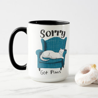 Taza Lo siento, tengo planes Regalo divertido para aman