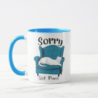 Taza Lo siento, tengo planes Regalo divertido para aman