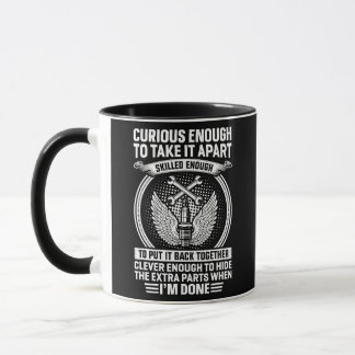 Taza Lo suficientemente curioso como para desmontarlo,