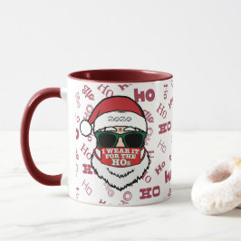 Taza Lo uso para los graciosos Navidades de Santa Mask