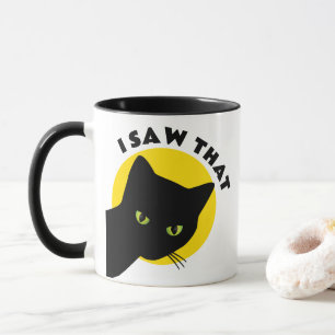 Taza "Lo vi - lo oí", acechando al gato Lover