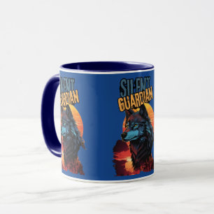 Taza Lobo etéreo: Hues al atardecer y ojos perezosos