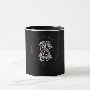 Taza Lobo Fenrir De Odin Celtic Corre Dolorido