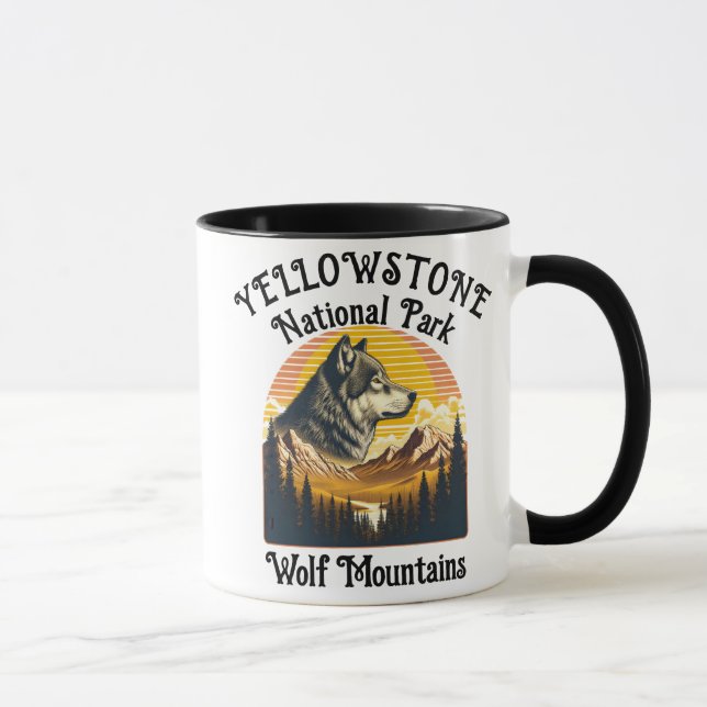 Taza Lobo majestuoso de Yellowstone (Derecha)