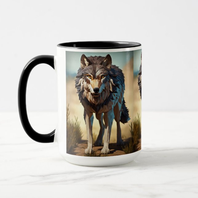 Taza lobo salvaje Coffee Mug (Izquierda)