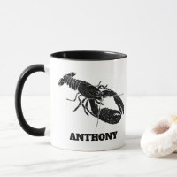 Lobster negro y blanco personalizado