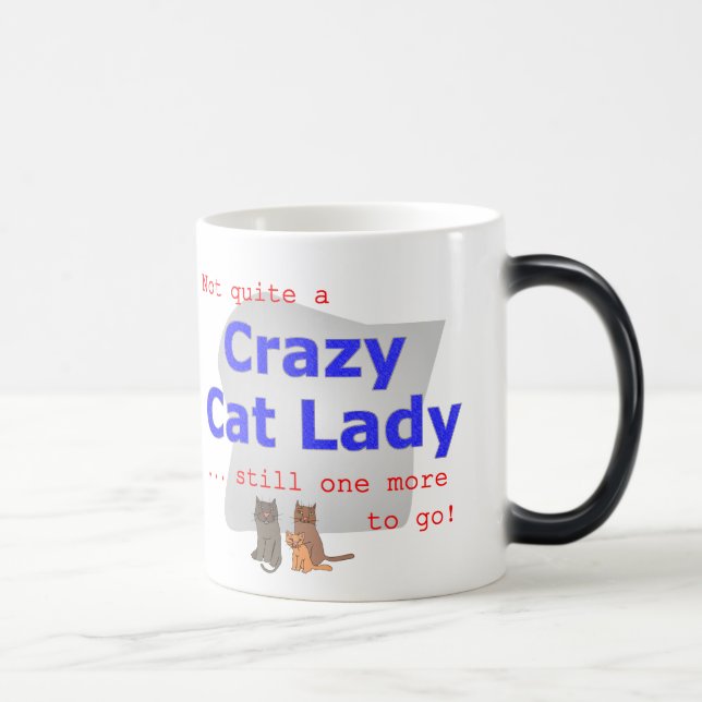 Taza loca de la señora del gato (Derecha)