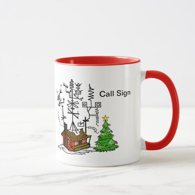 Taza loca del navidad del equipo de (Derecha)