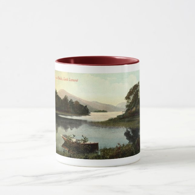 Taza Loch Lomond, Escocia, Luss Straits 1915 (Centro)