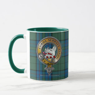 Taza Lockhart Tartan & Badge