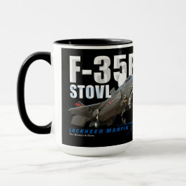 Taza Lockheed Martin F-35B Luchador sigiloso Lightning