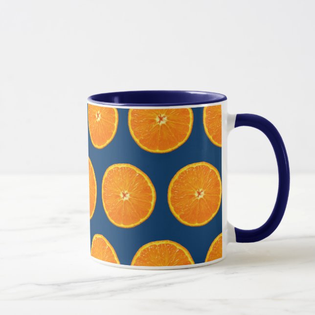 Taza Loco en las clementinas - azul (Derecha)