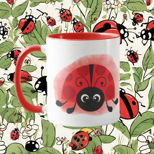 Taza Loco ladybug lady añadir texto