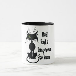 Taza Loco, Malo y Peligroso de Conocer, Gato Negro