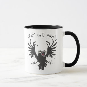 Taza ¡Loco Viejo Birb! Raven Mug