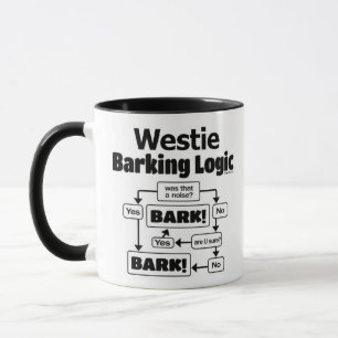 Taza Lógica del descortezamiento de Westie