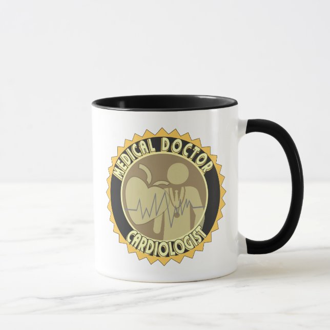 TAZA LOGO CARDIOLOGISTA - MÉDICA CARDIOLÓGICO (Derecha)
