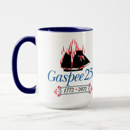 Taza Logo cursivo DAR Gaspee250 en café Mug