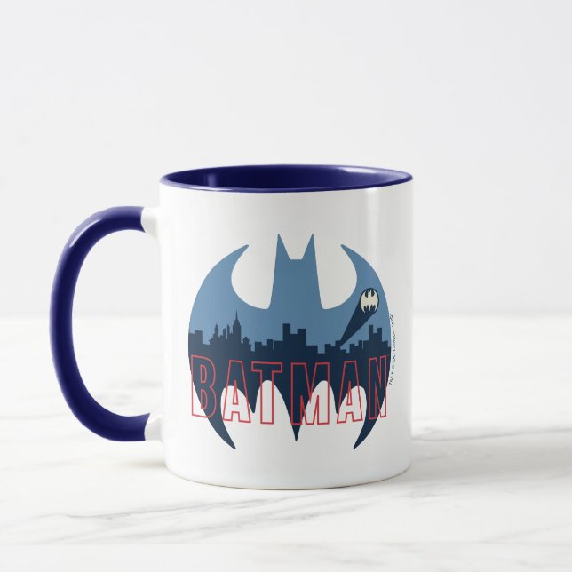 Taza Logo De Bat Con Señal De Goma Y Bat (Izquierda)