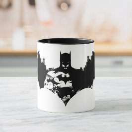 Taza Logo de Batman y Gotham Silhouette Bat